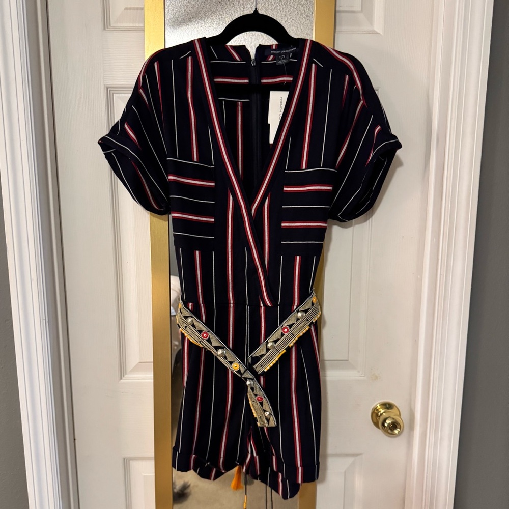 NWT French Connection Hasan Stitch Romper
